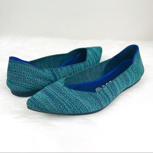rothys aqua heather